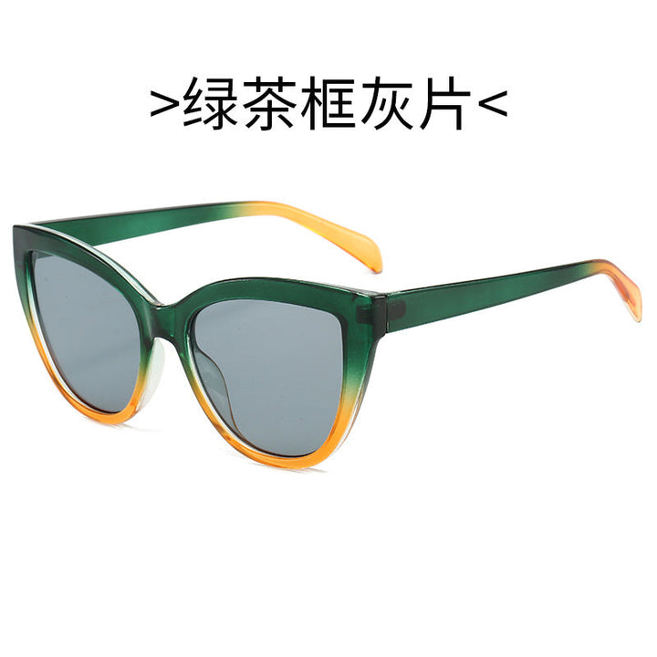 Women's Cat-Eye Sunglasses with Transparent Frame and UV Protection Kalsten