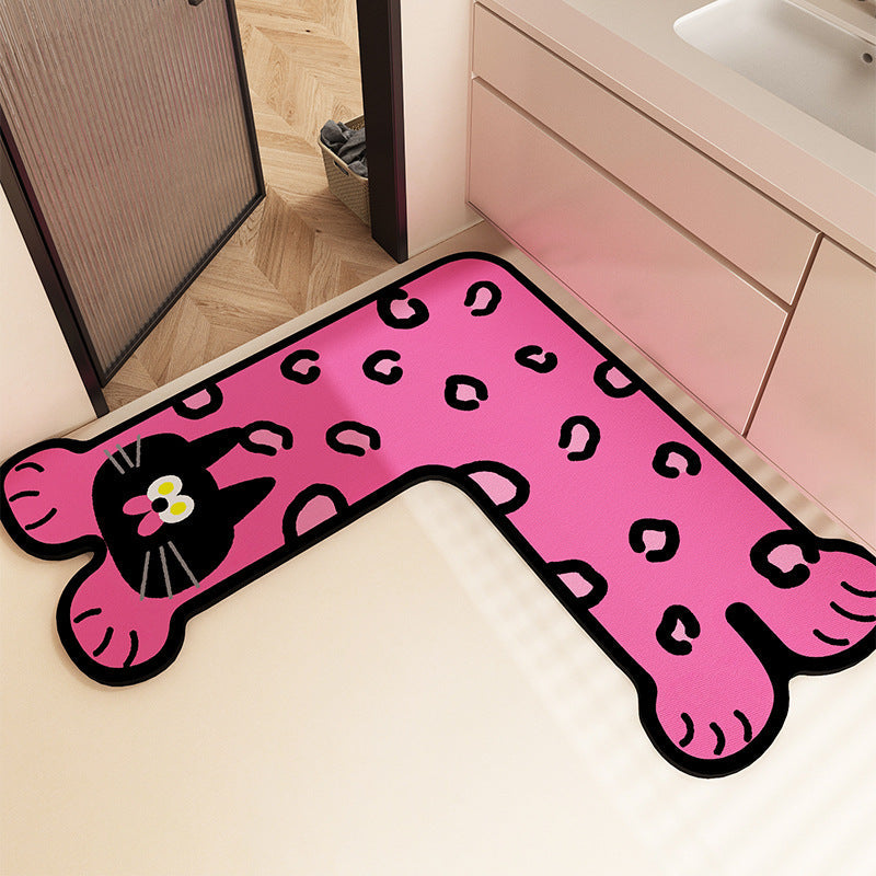 Fun-Filled Cartoon-Themed Bath Mat Kalsten