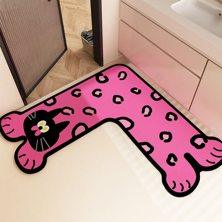 Fun-Filled Cartoon-Themed Bath Mat Kalsten