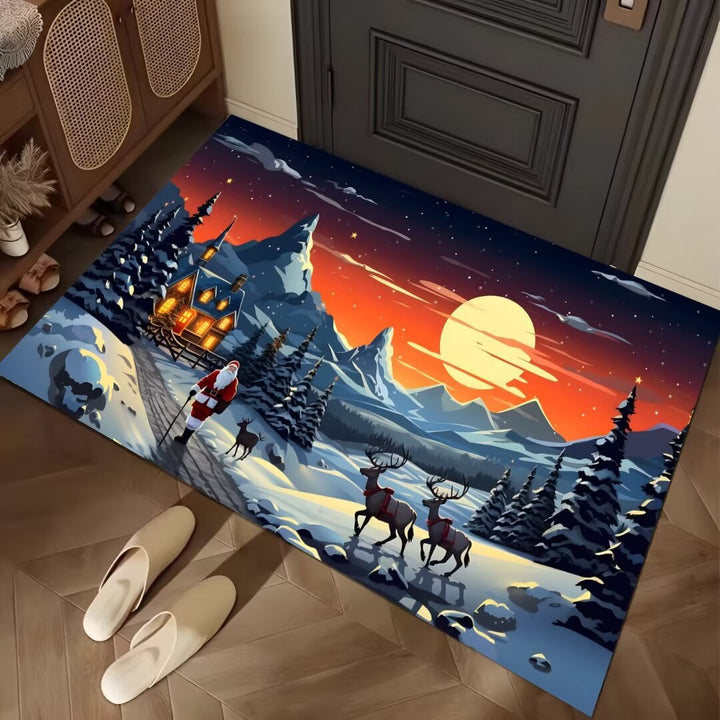 Festive Winter-Themed Entrance Mat Kalsten