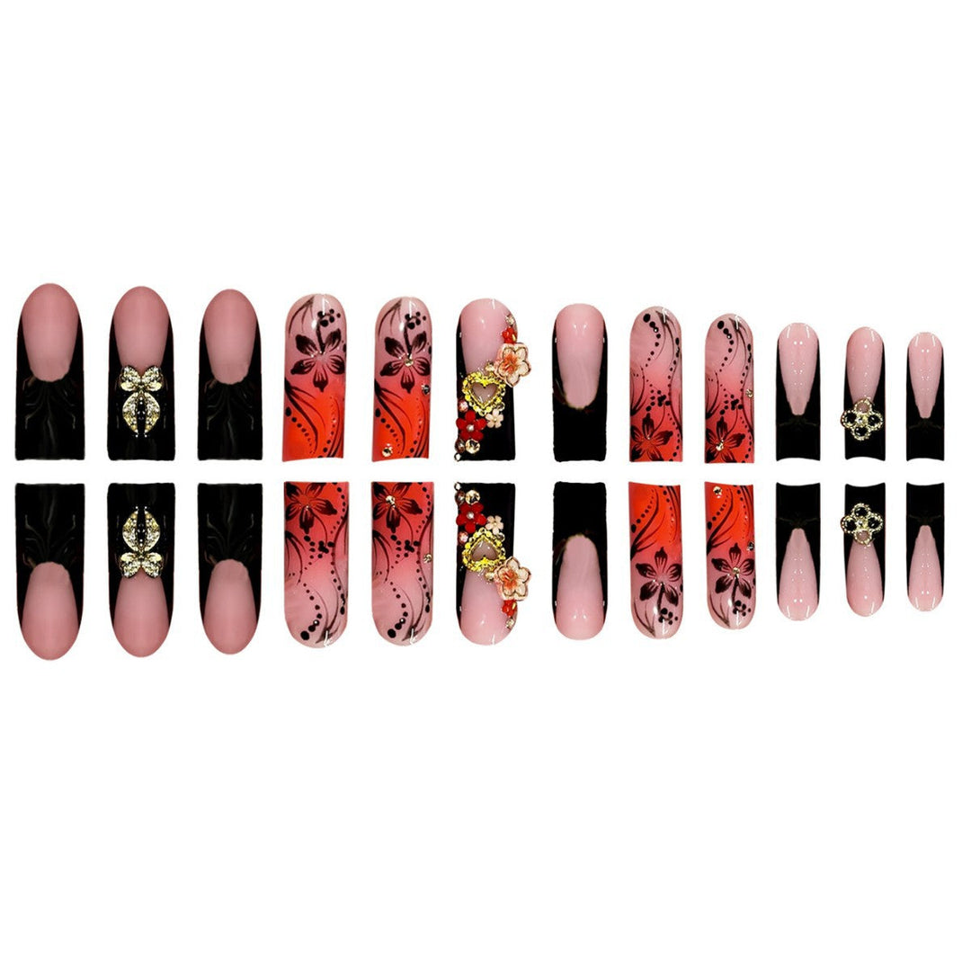 Artistic Long Stiletto Press-On Nails Kalsten