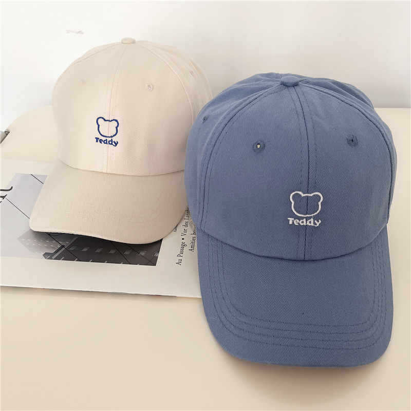 Women's Playful Teddy Bear Embroidered Baseball Cap Kalsten