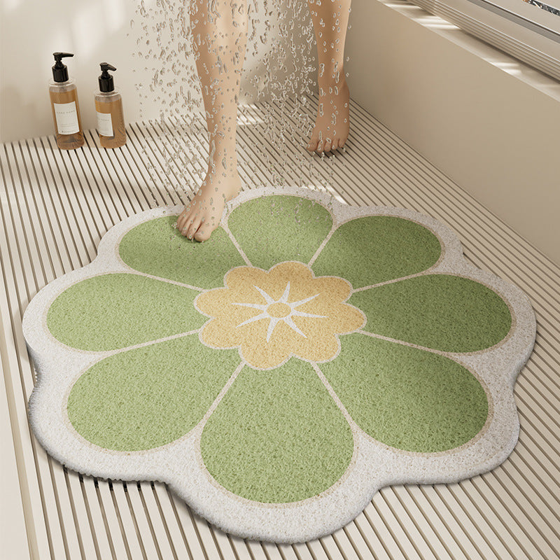 Floral Design Bath Mat Kalsten