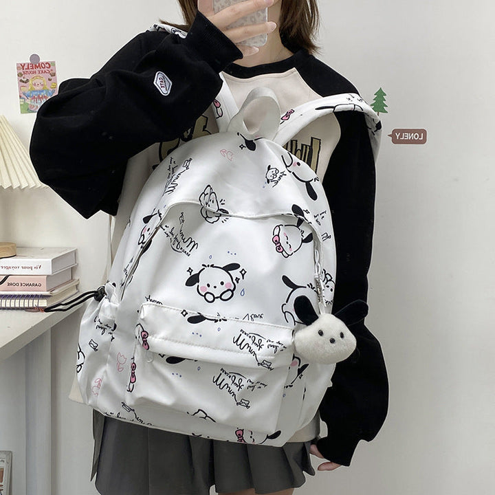 Whimsical Cartoon-Patterned Backpack Kalsten