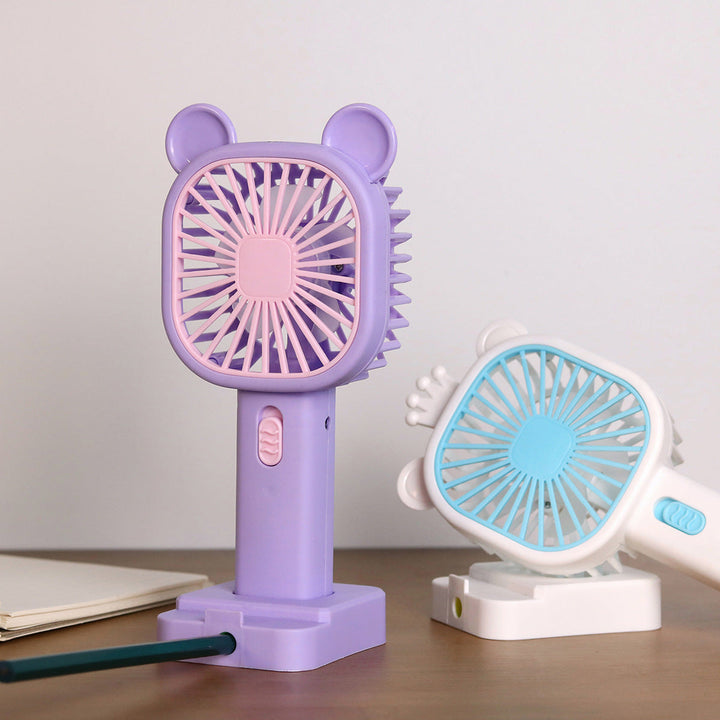 Unisex Portable Hand Fan with Cute Animal Design Kalsten