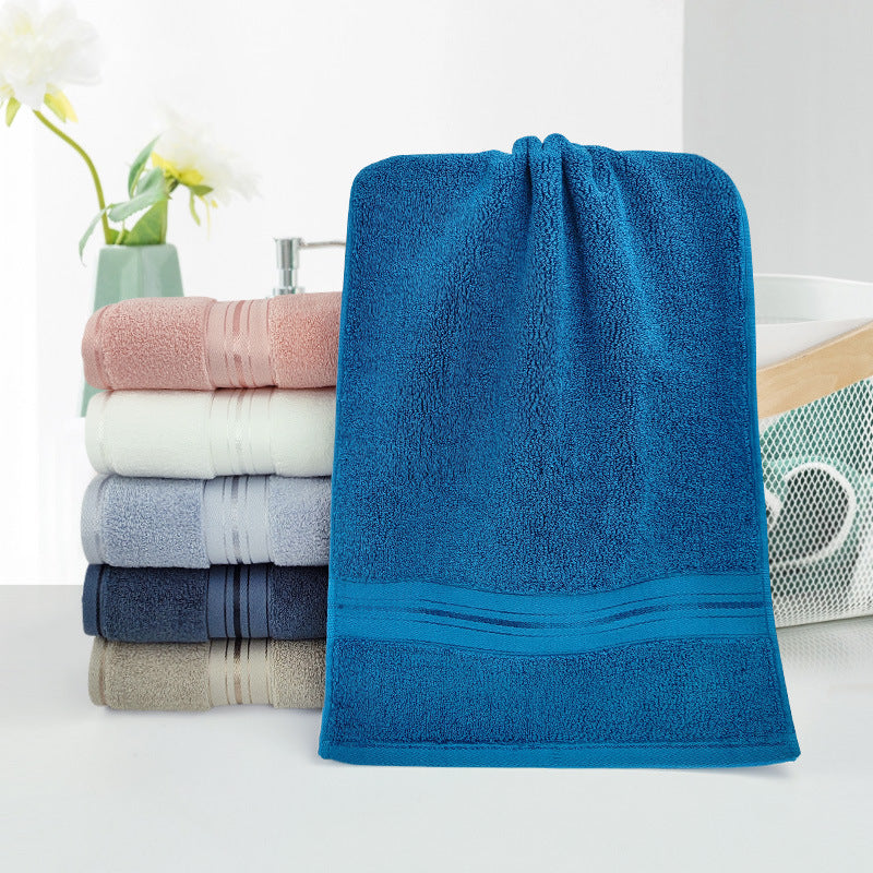 Premium Terry Bath Towel With Elegant Striped Border Kalsten