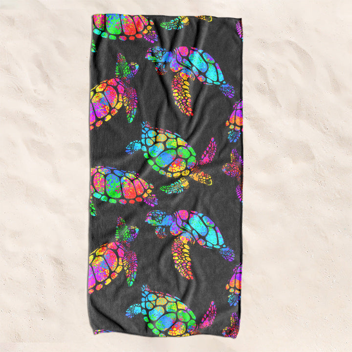 Beach towel with creative turtle pattern Kalsten
