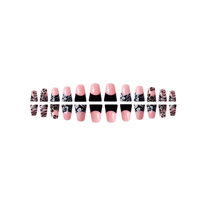 Artistic 3D Floral Press-On Nail Extensions Kalsten