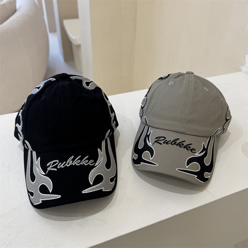 Men's Graphic Flame-Embroidered Baseball Cap Kalsten