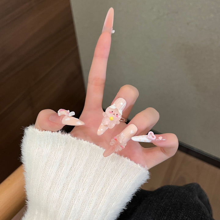 Whimsical 3D Character-Themed Press-On Nail Set Kalsten