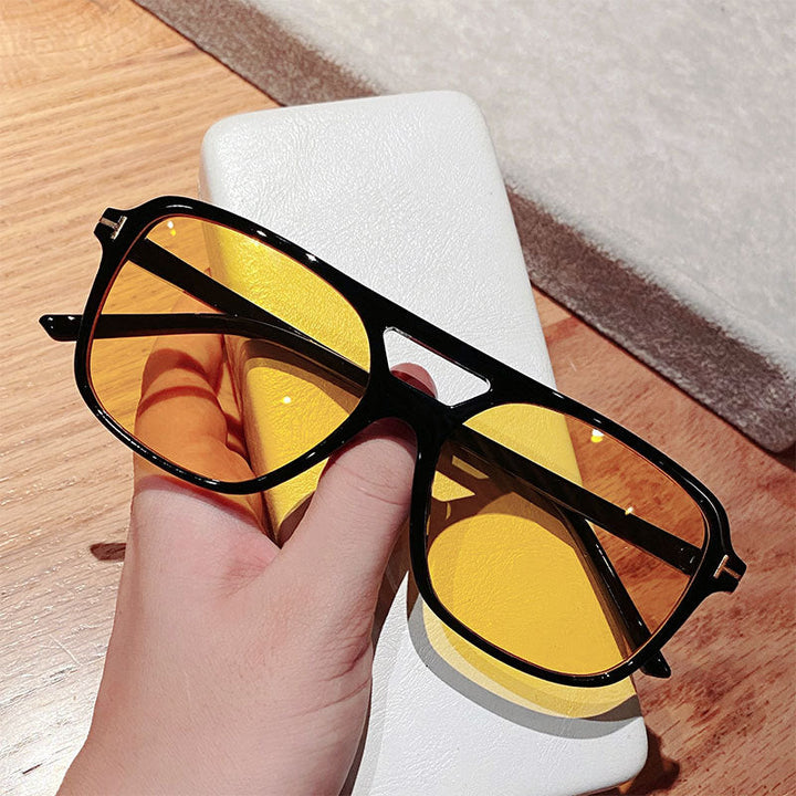 Women trendy square sunglasses with detailed frame Kalsten