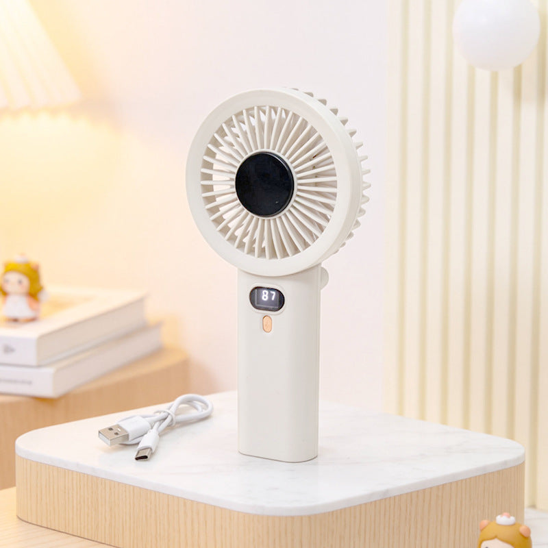 Women Portable Hand Fan with Temperature Regulating Display Kalsten