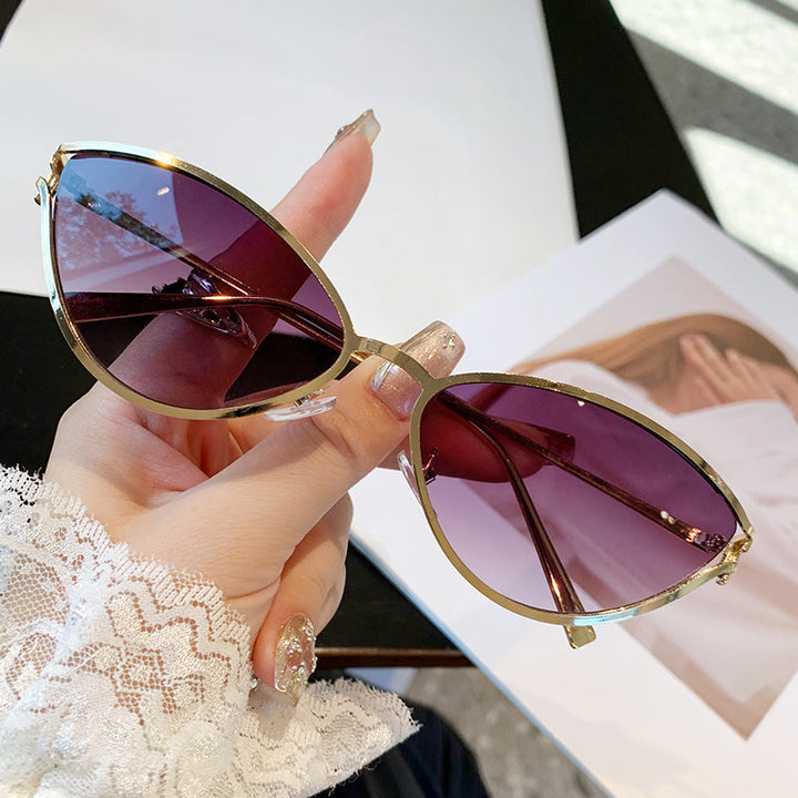 Ladies Cat-Eye Sunglasses with Elegant Metal Frame and UV Protection Kalsten