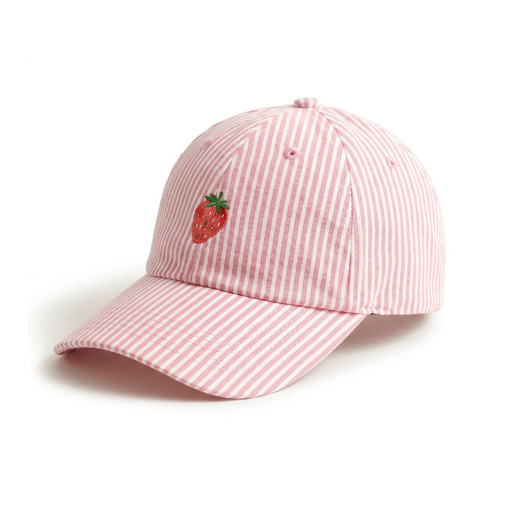 Women's striped baseball cap with strawberry motif Brehn