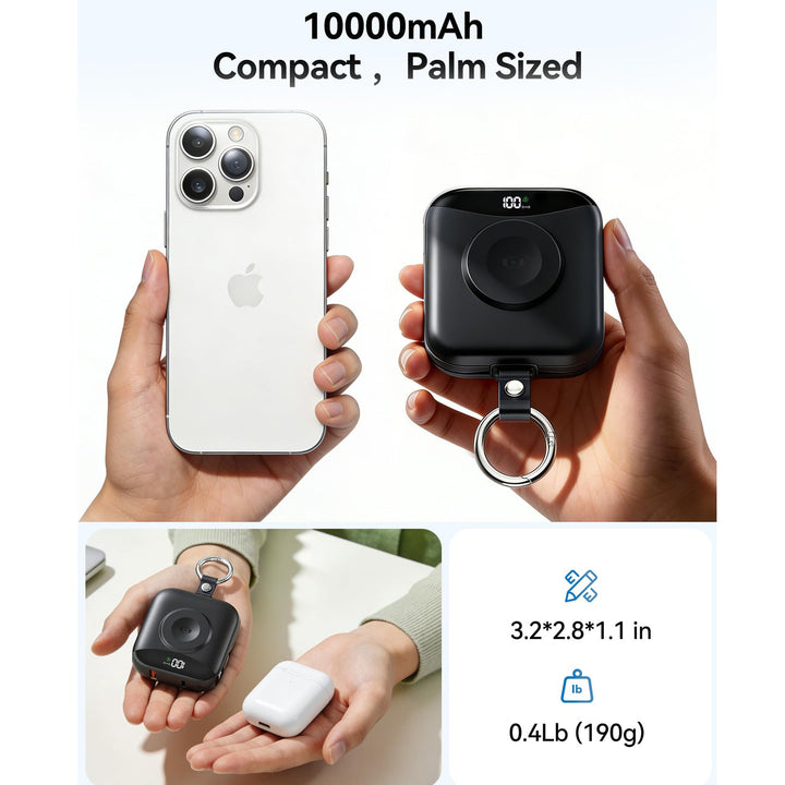 Portable Wireless Charger with Integrated Power Bank Kalsten