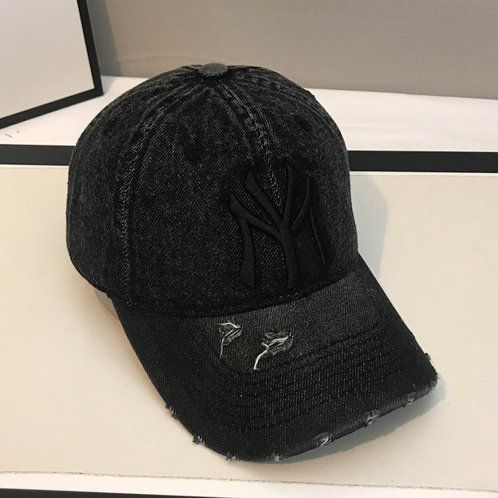 Men's Distressed Denim Baseball Cap Kalsten 1784188165