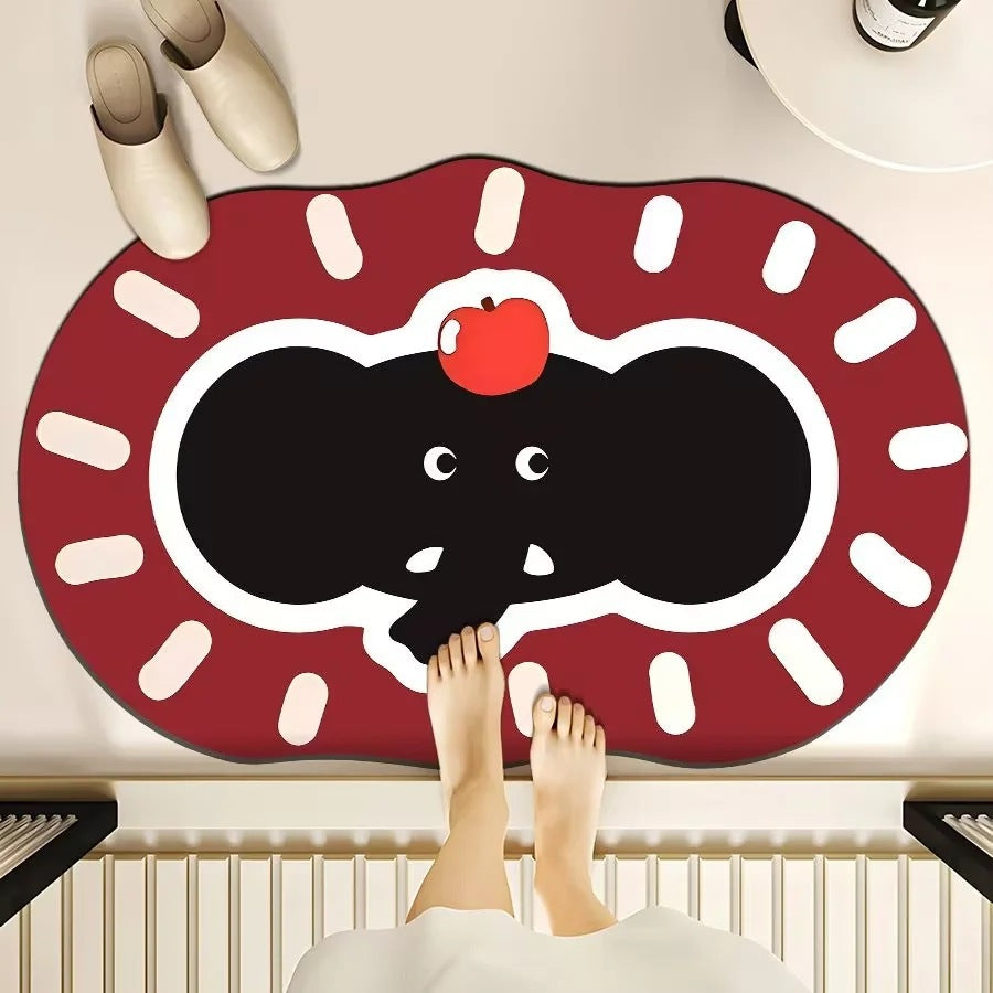 Cute Cartoon Bear Bath Mat Kalsten