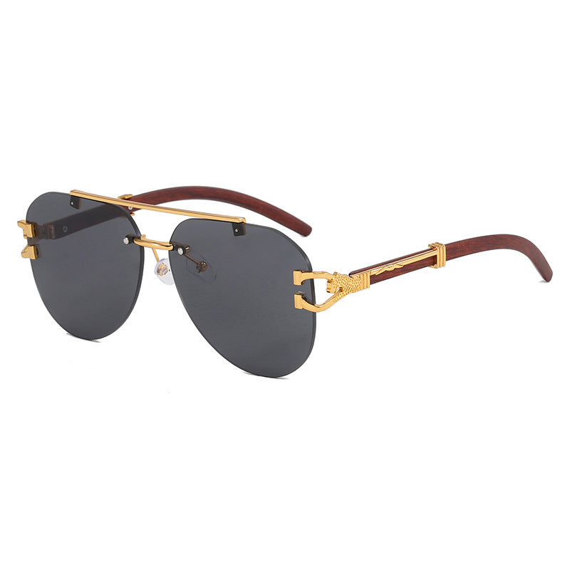 Women's sunglasses with elegant design and wooden accents Kalsten