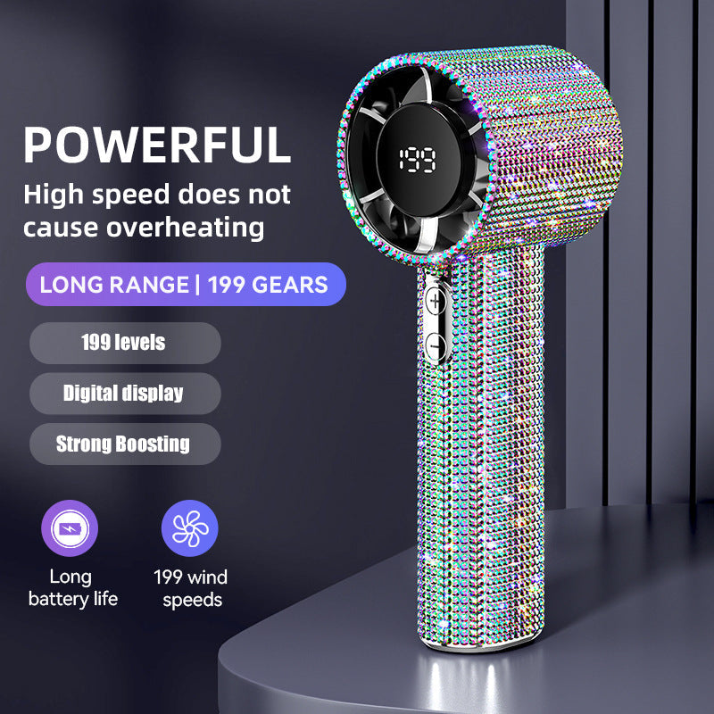 Women's High-Performance Handheld Hair Dryer with Brilliant Accents Kalsten