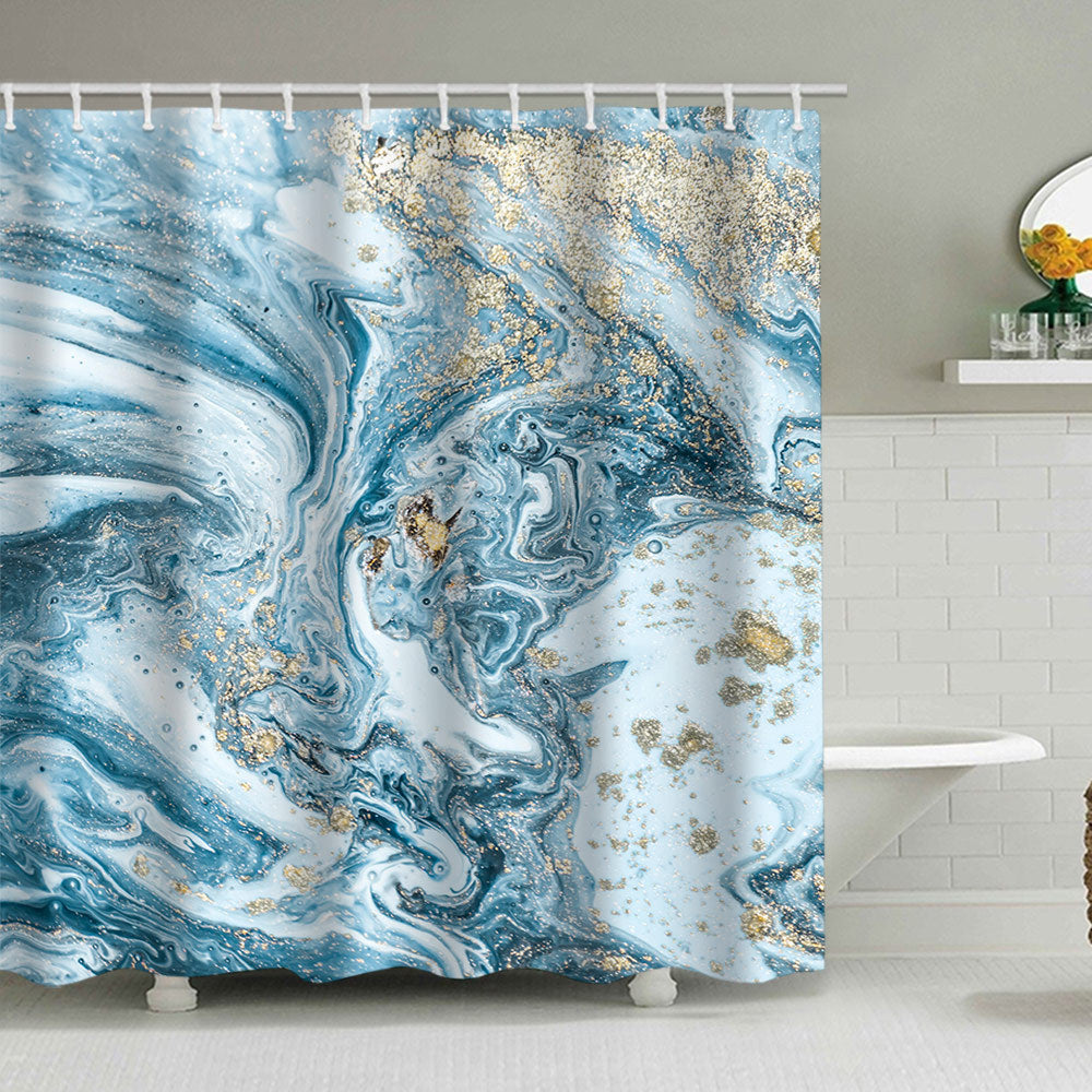 Artistic Marble Design Shower Curtain Kalsten