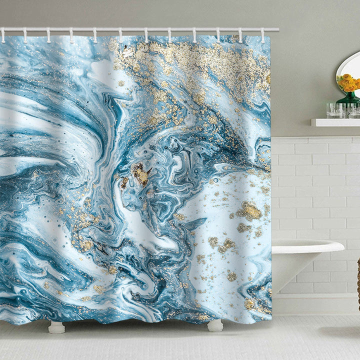 Artistic Marble Design Shower Curtain Kalsten