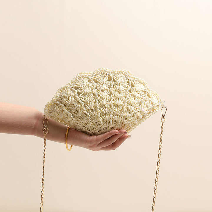 Elegant Clutch Bag in Shell Design Kalsten