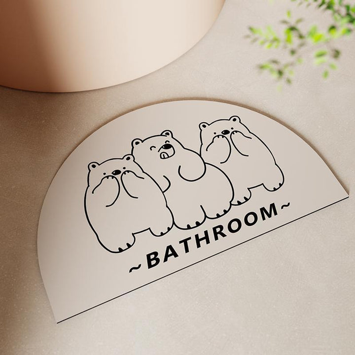 Shower Time Themed Bath Mat Kalsten
