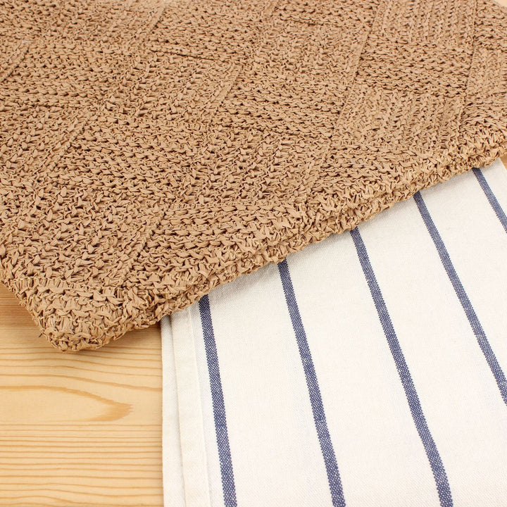 Handbag with Modern Geometric Knit Pattern Kalsten