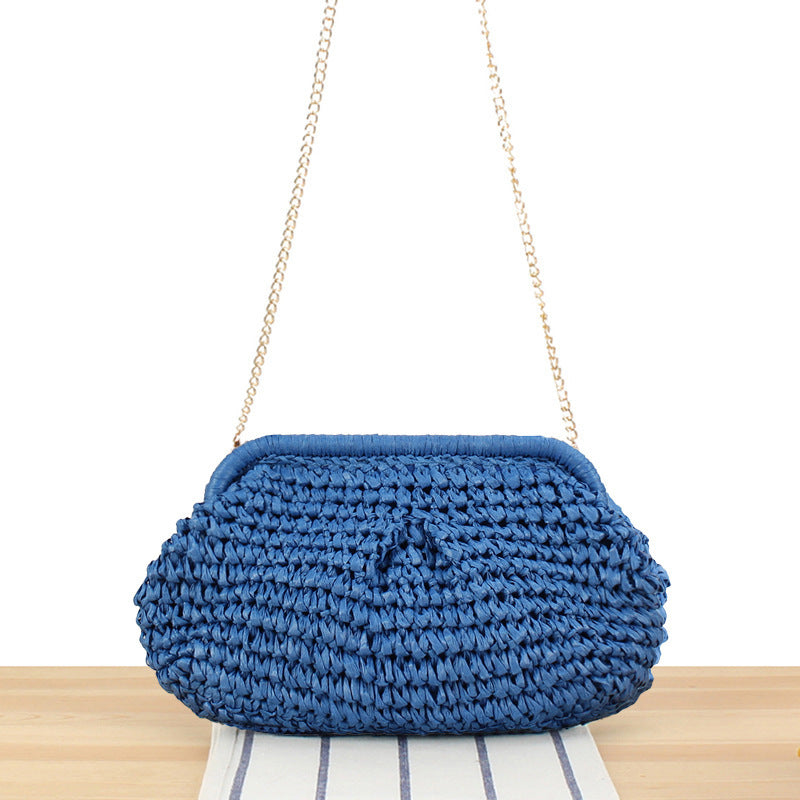 Handbag with Elegant Woven Design and High-Quality Chain Decoration Kalsten