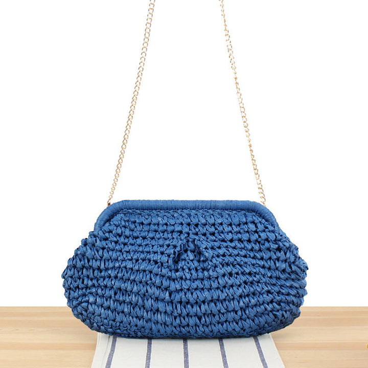 Handbag with Elegant Woven Design and High-Quality Chain Decoration Kalsten