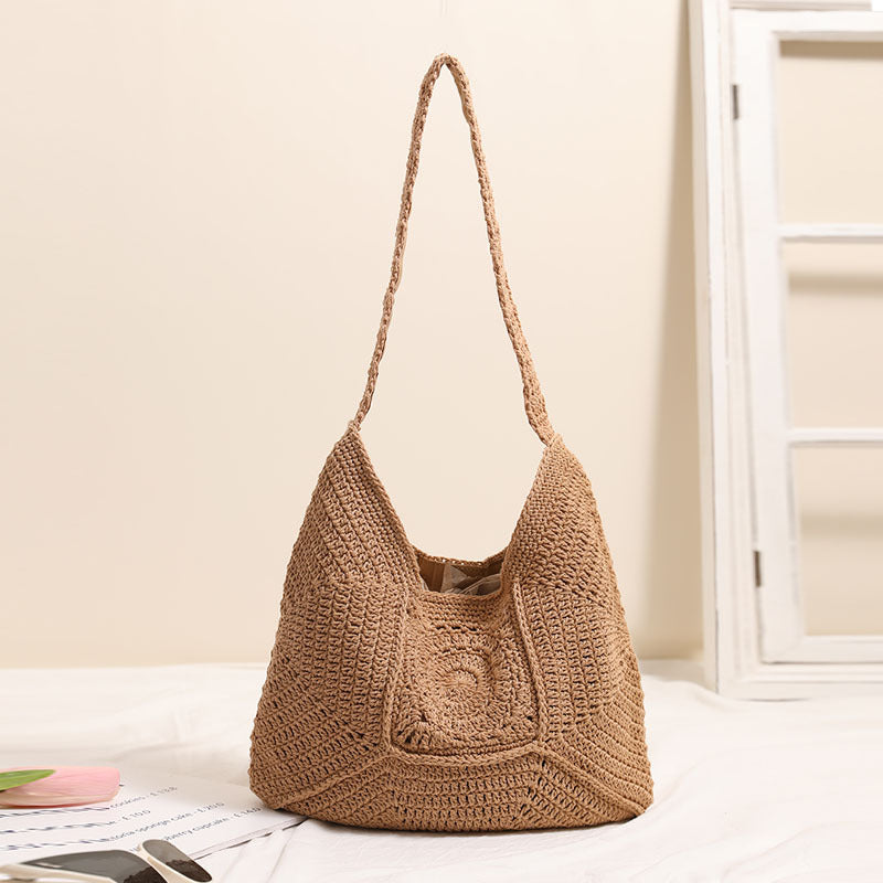 Hand-knotted Tote Bag in Modern Macramé Style Kalsten