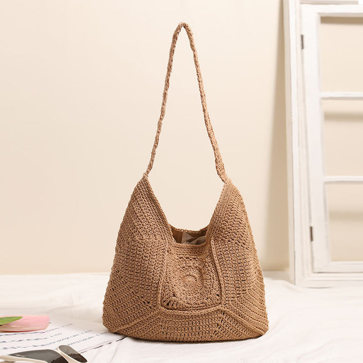 Hand-knotted Tote Bag in Modern Macramé Style Kalsten