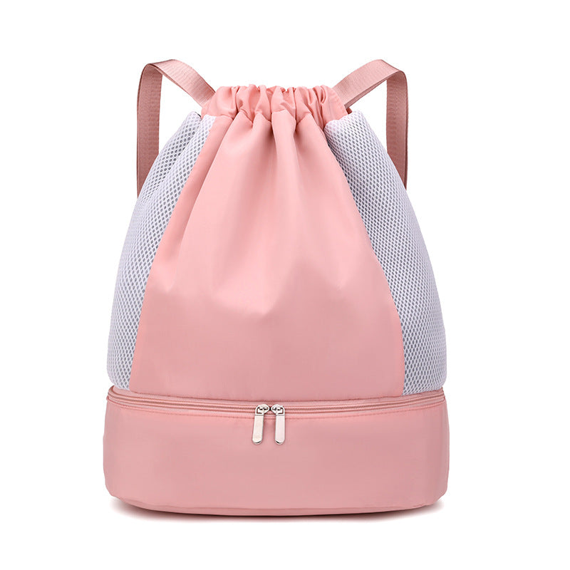 Sporty Mesh Backpack With Zipper Kalsten
