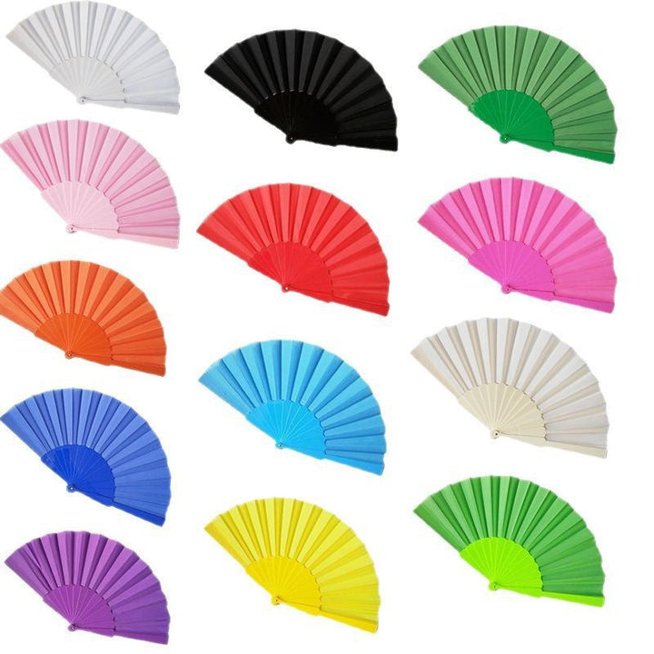 Ladies decorative fan with elegant wooden handle Kalsten