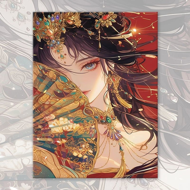 Asian-Inspired Fantasy Portrait Canvas Art Kalsten