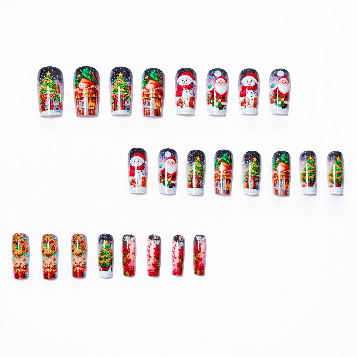 Festive 3D Holiday Nail Art Acalora