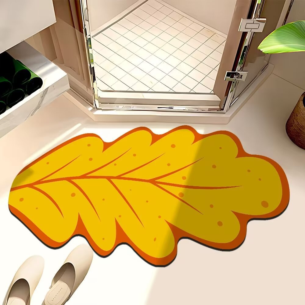 Leaf-Shaped Bath Mat Kalsten