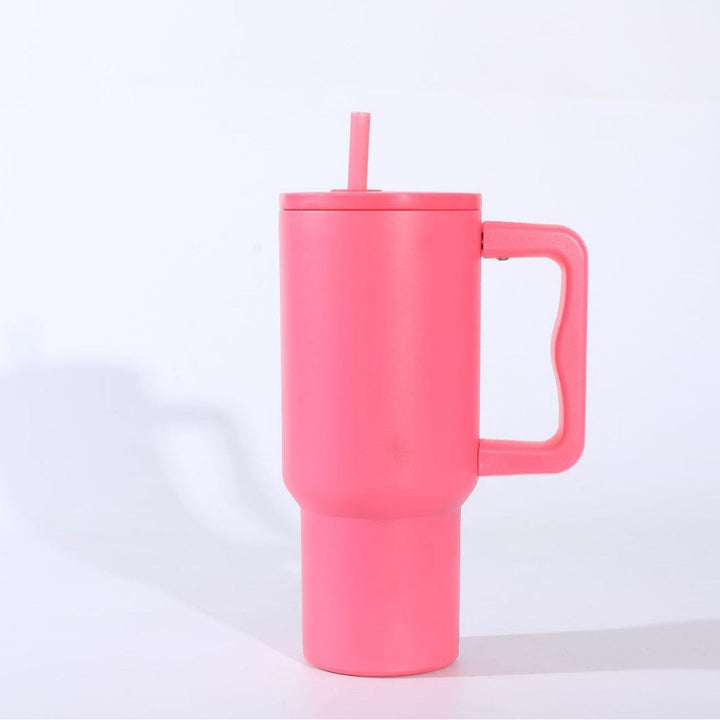 Ladies insulated mug with handle and straw Kalsten
