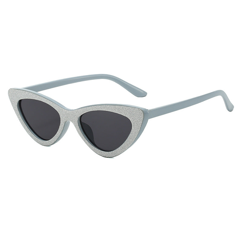 Ladies Cat-Eye Sunglasses with Glamorous Glitter Frame Kalsten