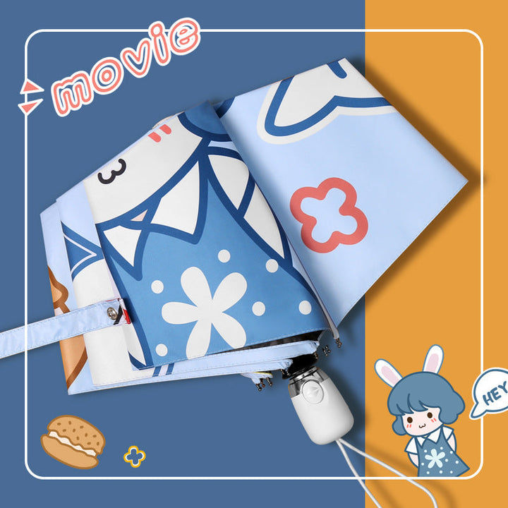 Ladies creative folding umbrella with playful design Kalsten 1780662501