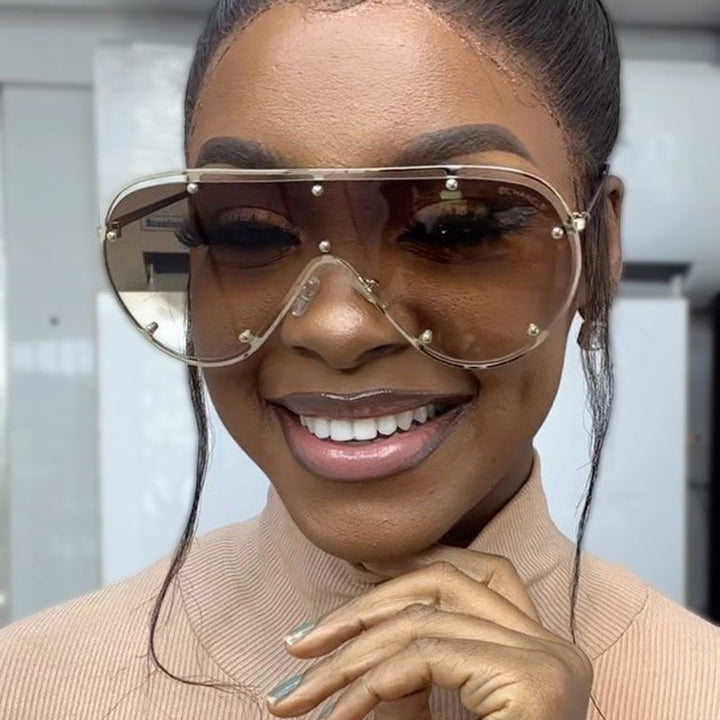 Women's fashionable oversized sunglasses in stylish retro design Kalsten