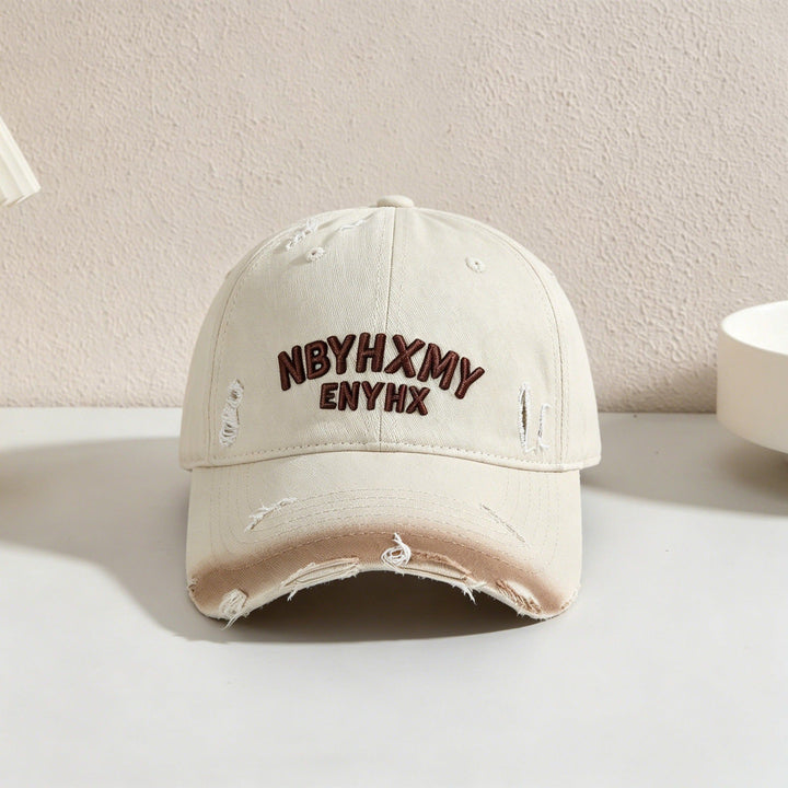 Men's Casual Distressed Textured Baseball Cap Kalsten