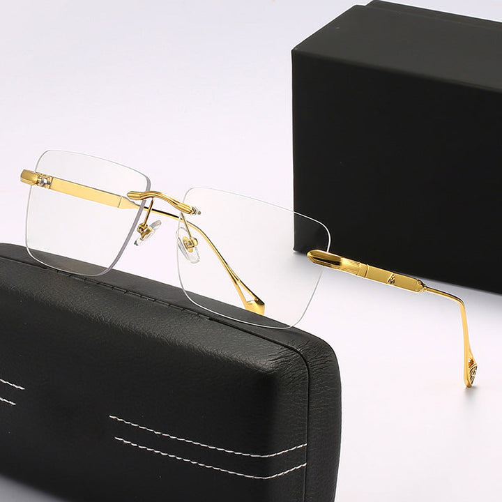 Women's fashionable square sunglasses with luxurious metal accents Kalsten