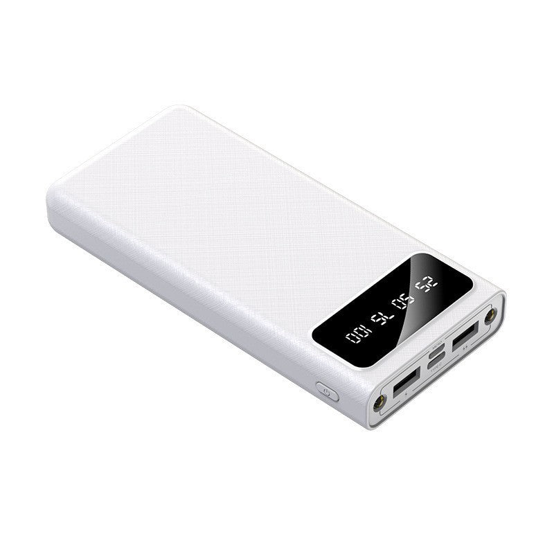 Portable power bank with intelligent LCD charge level indicator and dual USB ports Kalsten