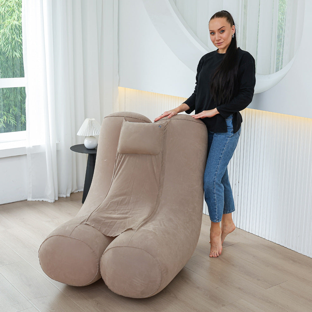 Women's Ergonomic Inflatable Relax Lounge Chair with Headrest Kalsten