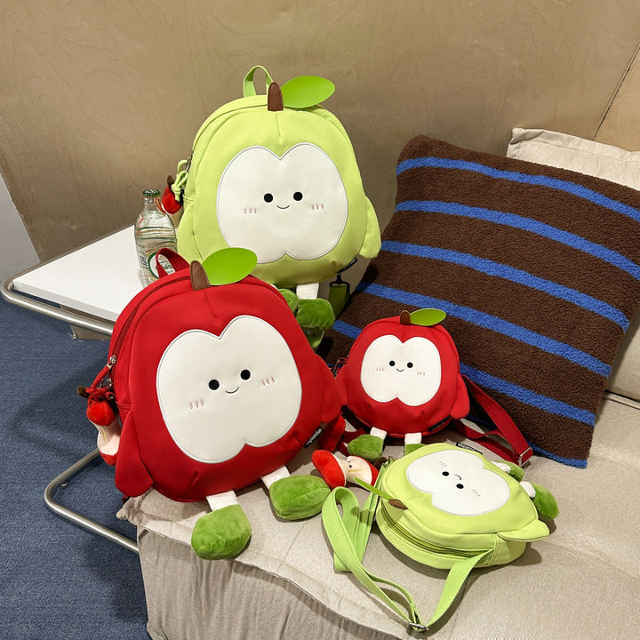 Plush Backpack in Cheerful Apple Design Kalsten