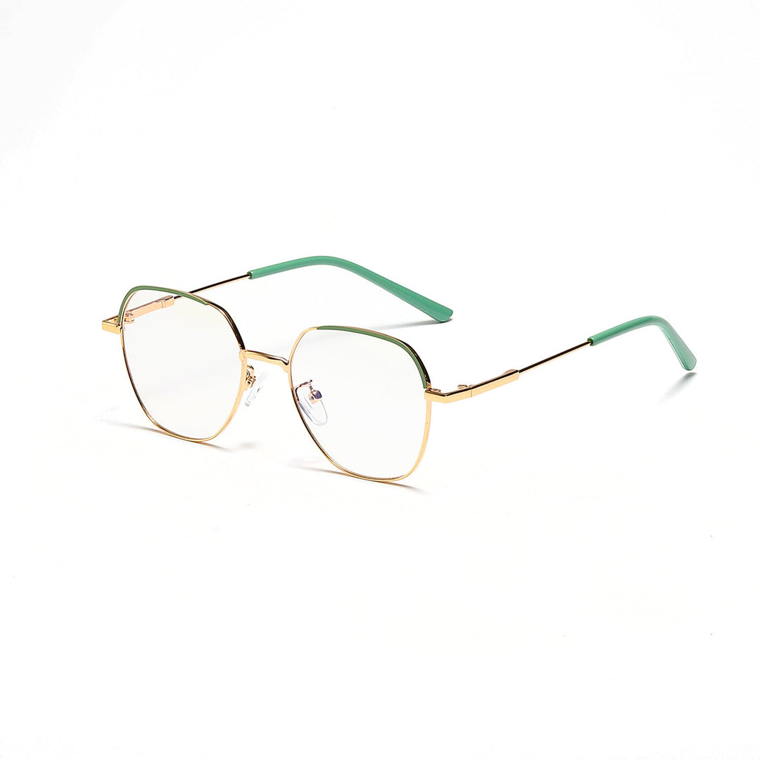 Women’s fashionable sunglasses with slim metal frame and blue lenses Kalsten