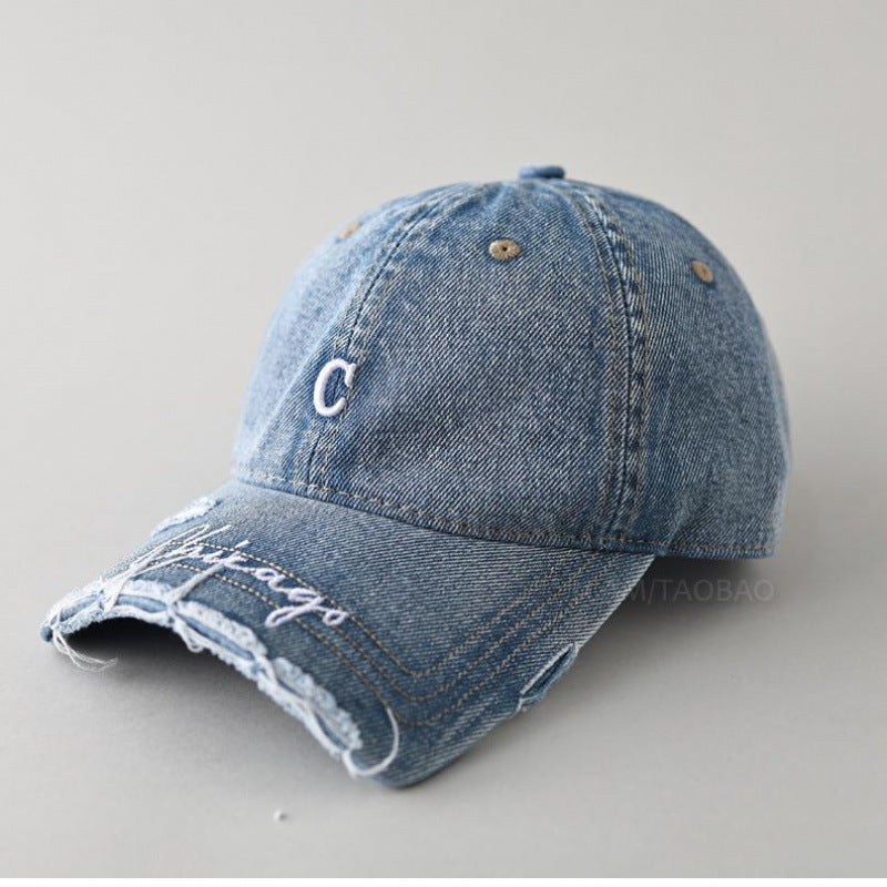 Women's Distressed Cotton Baseball Cap Kalsten 1784083462