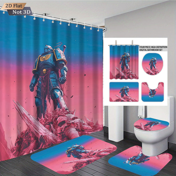 Digital Fantasy-Themed Bathroom Decor Set Kalsten
