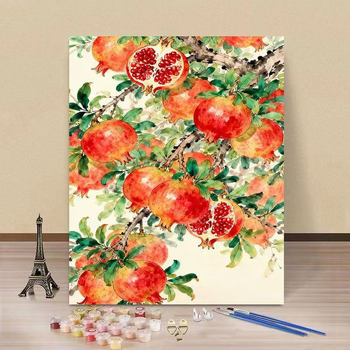 Artistic Pomegranate DIY Paint by Numbers Kit Kalsten
